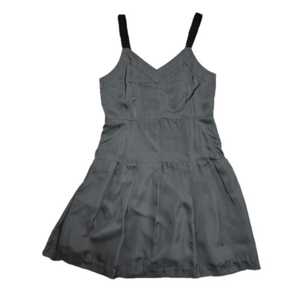 Theory Dresses & Skirts - Theory Gray Satin Slip Sun Dress Size 0